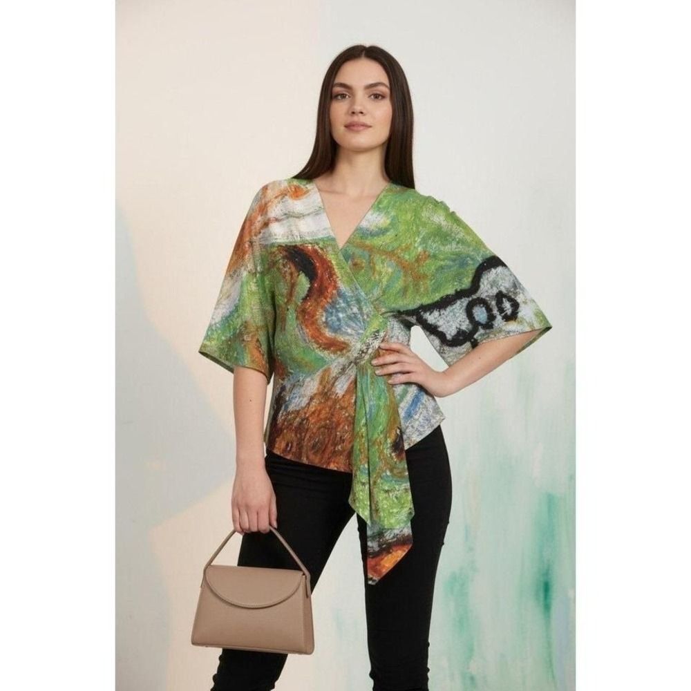 Bloodroot With Blood Karima Curved Wrap (Preorder) | Red Botanical Anatomy